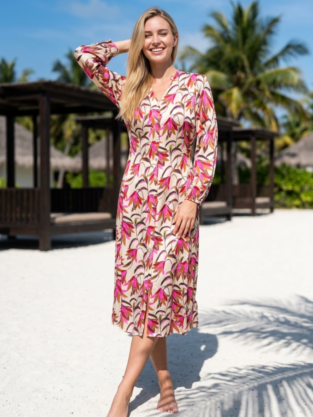 NWOT |•ESQUALO•| Beautiful Floral Dress Size 4